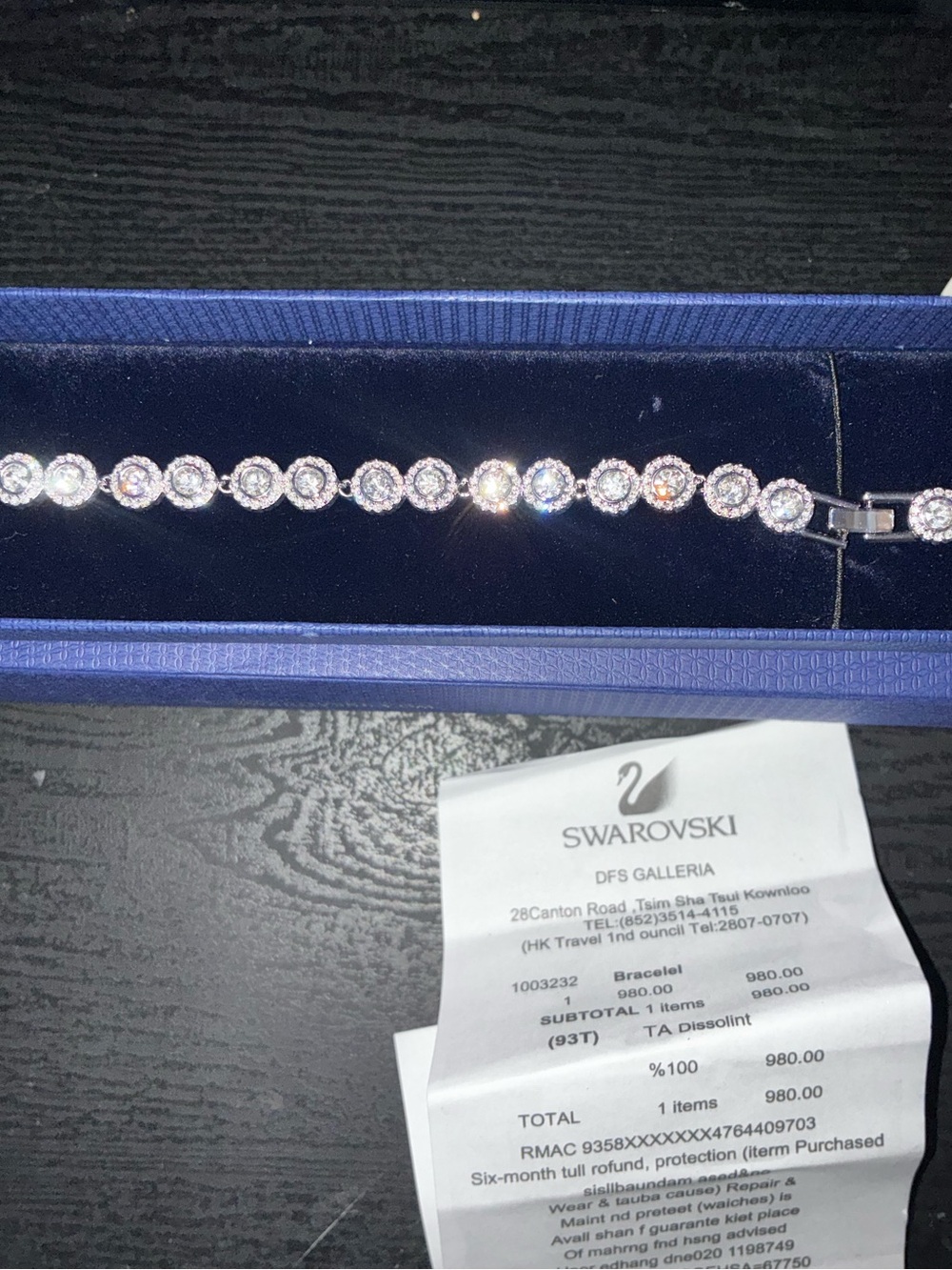 Swarovski Silver Crystal Bracelet
